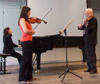 Bruno Giuranna coaching the Bartok